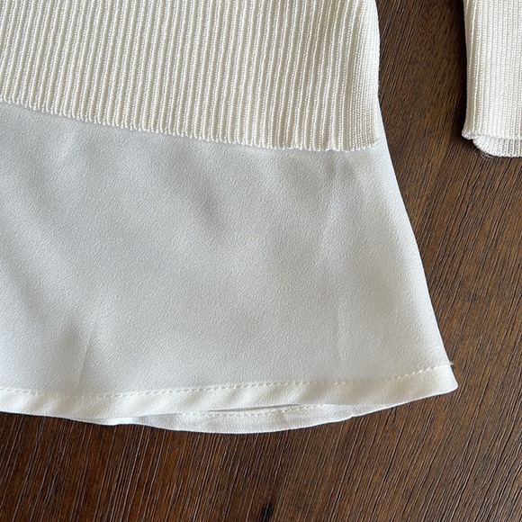 Tommy Hilfiger Woman's Layered Look Sweater, Size L, pink & white, tunic - Picture 4 of 12